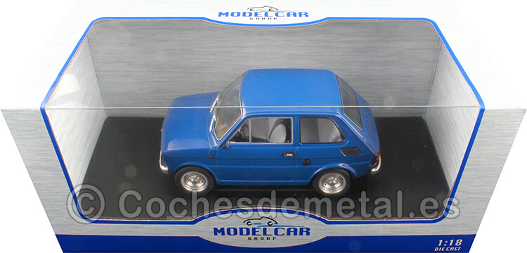 1972 Fiat 126 Azul Oscuro 1:18 MC Group 18324