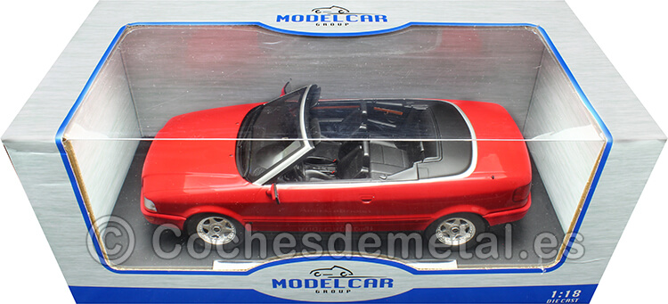 1991 Audi Cabriolet Rojo 1:18 MC Group 18371