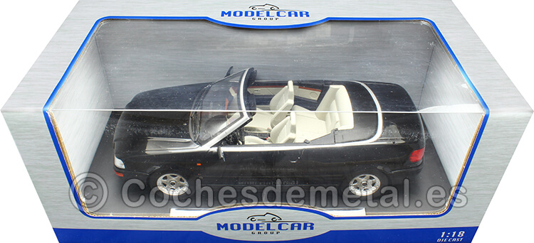 1991 Audi Cabriolet Negro 1:18 MC Group 18372