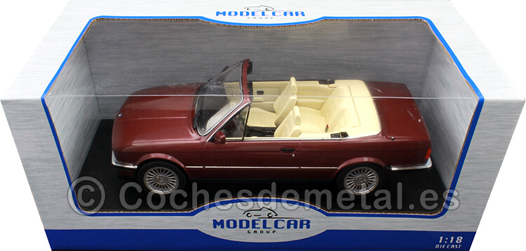 1985 BMW Serie 3 (E30) Cabriolet Rojo Metalizado 1:18 MC Group 18380