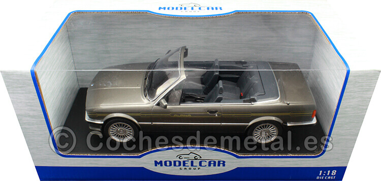 1986 BMW Alpina C2 2.7 E30 Convertible Gris Metalizado 1:18 MC Group 18384