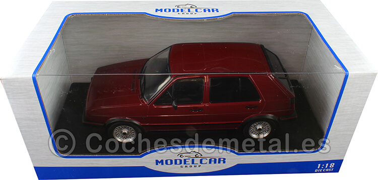 1984 Volkswagen VW Golf 2 GTI Rojo Oscuro 1:18 MC Group 18391