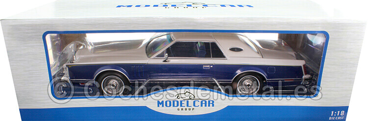 1978 Lincoln Continental Mark V Azul/Blanco 1:18 MC Group 18407MCW