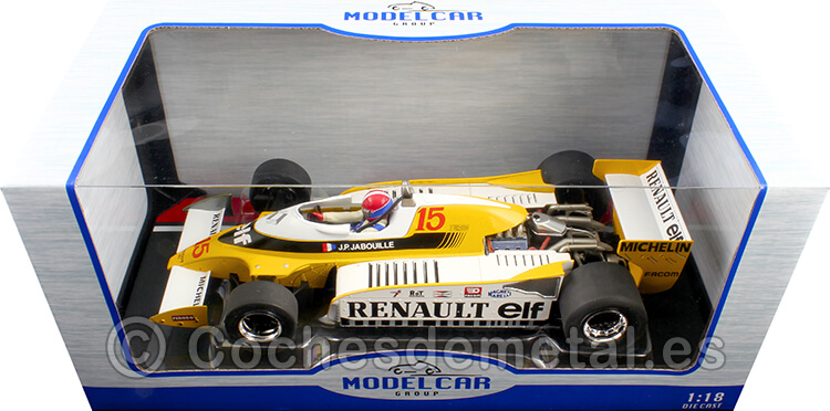 1979 Renault RS10 Nº15 Jean-Pierre Jabouille Ganador GP F1 Francia 1:18 MC Group 18616F
