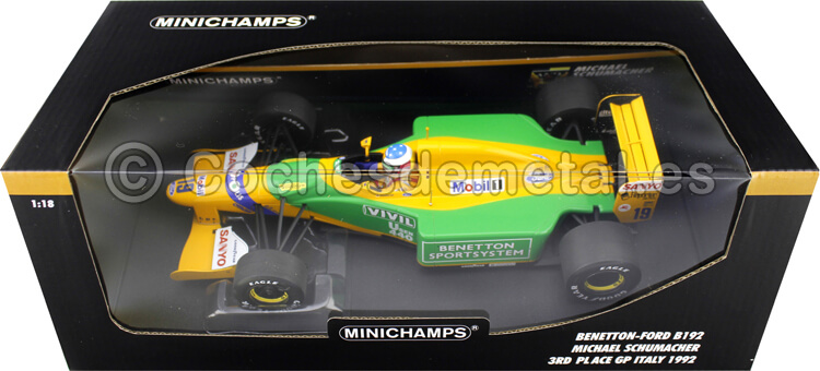 1992 Benetton-Ford B192 GP F1 Italia M. Schumacher 1:18 Minichamps 113920219