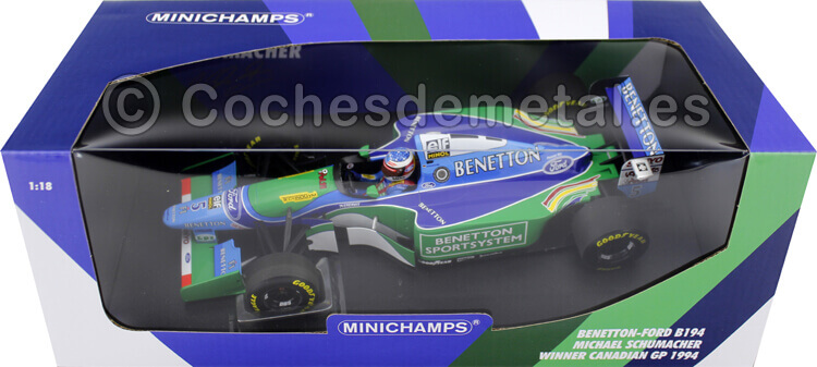 1994 Benetton-Ford B194 World Champion Michael Schumacher 1:18 Minichamps 113940605