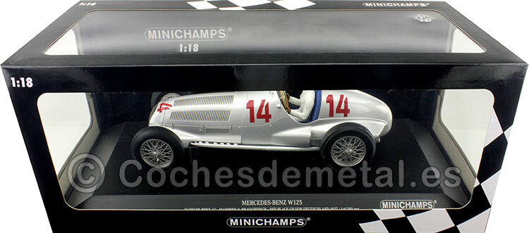 1937 Mercedes-Benz W125 Daimler Benz Nº14 Brauchitsch GP F1 Alemania 1:18 Minichamps 155373114