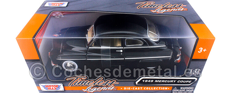 1949 Mercury Coupe Negro 1:24 Motor Max 73225