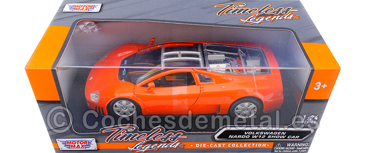 2001 Volkswagen Nardo W12 Show Car Naranja 1:24 Motor Max 73241