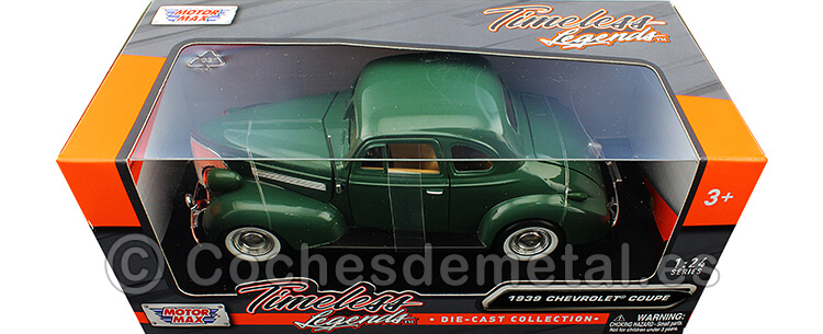 1939 Chevrolet Coupe Verde 1:24 Motor Max 73247