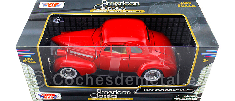 1939 Chevrolet Coupe Red 1:24 Motor Max 73247