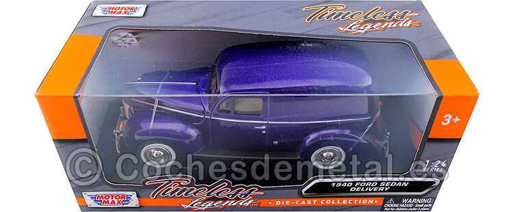 1940 Ford Sedan Delivery Violeta 1:24 Motor Max 73250