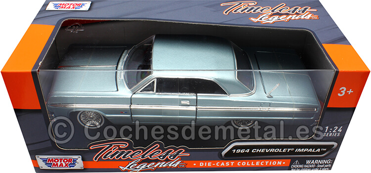 1964 Chevrolet Impala Coupe Azul Metalizado 124 Motor Max 73259