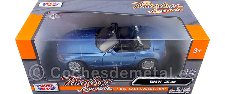 2003 BMW Z4 (E85) Metallic Blue 1:24 Motor Max 73269