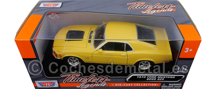 1970 Ford Mustang Boss 429 Amarillo 1:24 Motor Max 73303