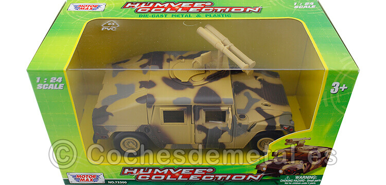 1984 Hummer Humvee Starbust Missile Camouflage 1:24 Motor Max 73309