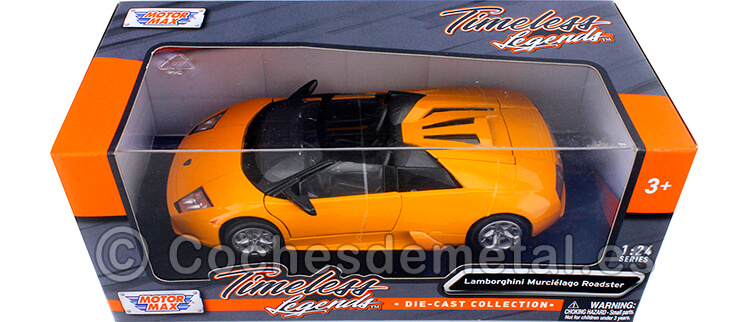 2007 Lamborghini Murcielago Roadster Naranja Metalizado 1:24 Motor Max 73316