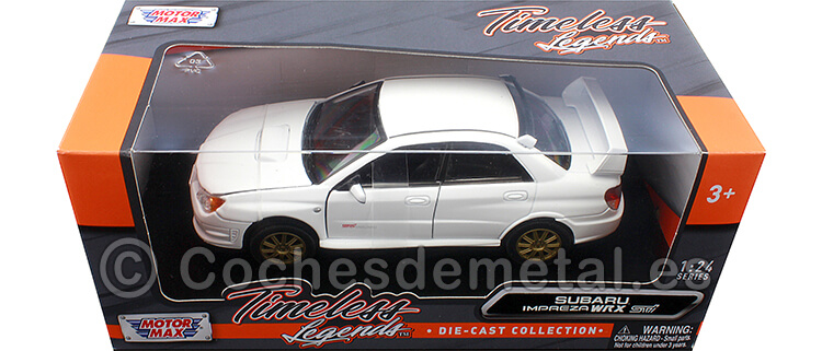 2010 Subaru Impreza WRX STi Blanco 1:24 Motor Max 73330