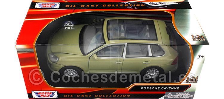 2008 Porsche Cayenne Olive Green 1:24 Motor Max 73344