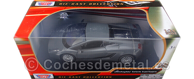 2008 Lamborghini Gallardo Superleggera Dark Gray 1:24 Motor Max 73346