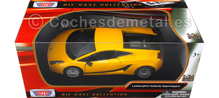 2008 Lamborghini Gallardo Superleggera Yellow 1:24 Motor Max 73346