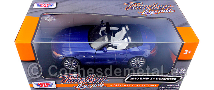 2010 BMW Z4 (E89) Metallic Blue 1:24 Motor Max 73349