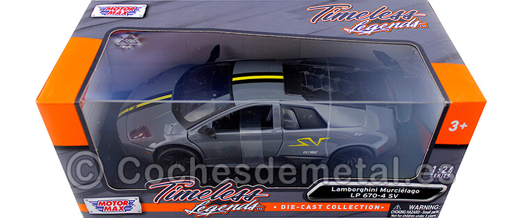 2010 Lamborghini Murcielago LP670-4 SV Grey 1:24 Motor Max 73350