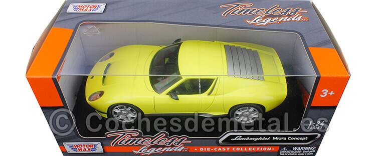 2008 Lamborghini Miura Concept Amarillo 1:24 Motor Max 73367