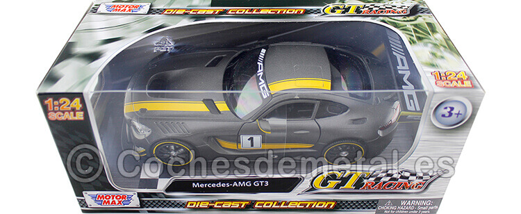 2016 Mercedes-Benz AMG GT3 Race Version Matt Grey 1:24 Motor Max 73784