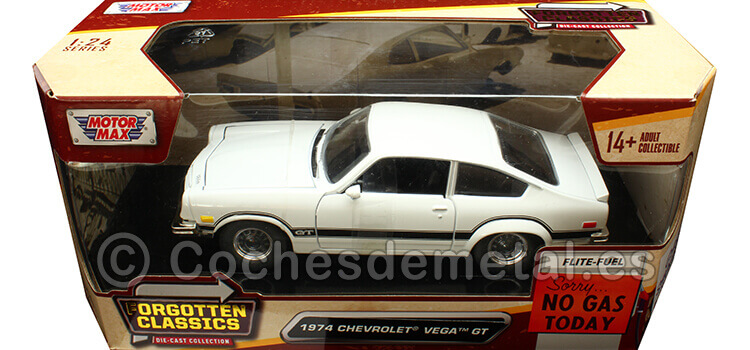 1974 Chevrolet Vega GT Blanco Decorado 1:24 Motor Max 79048