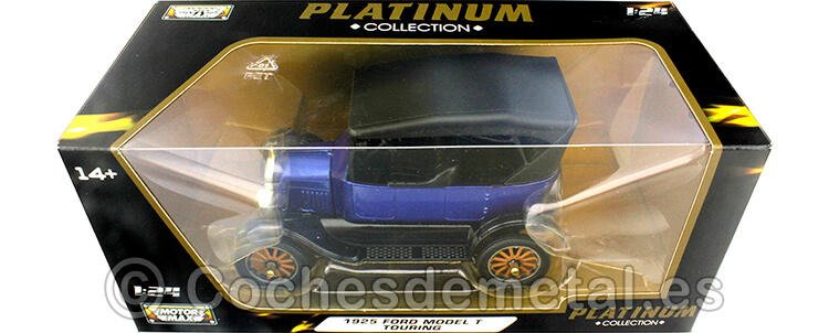 1925 Ford Model T Touring Azul 1:24 Motor Max 79319