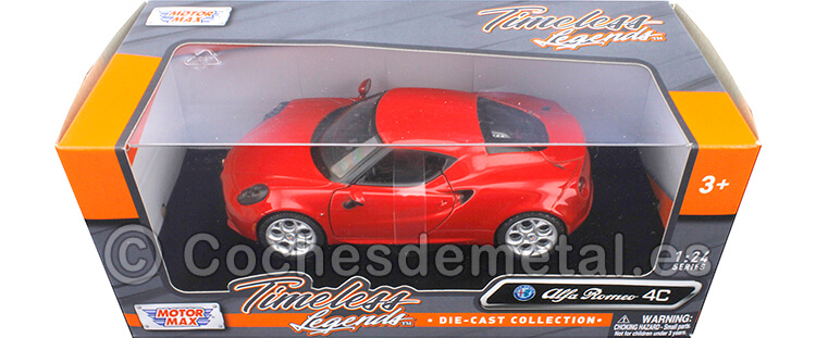 2013 Alfa Romeo 4C Rojo 1:24 Motor Max 79320