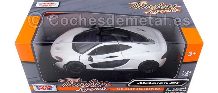 2014 McLaren P1 Blanco 1:24 Motor MAX 79325