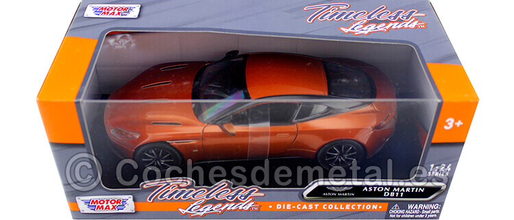 2017 Aston Martin DB11 Orange/Copper 1:24 Motor Max 79345
