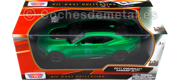 2017 Chevrolet Camaro ZL1 Metallic Green 1:24 Motor Max 79351