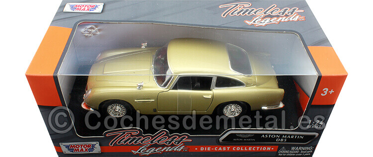 1964 Aston Martin DB5 Metallic Gold 1:24 Motor Max 79375