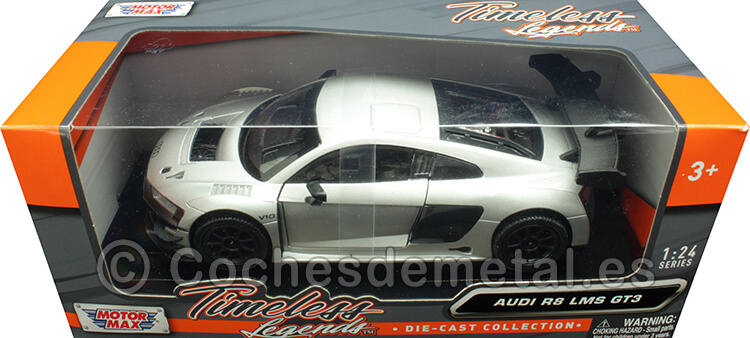 2015 Audi R8 LMS GT3 Plateado 1:24 Motor Max 79380