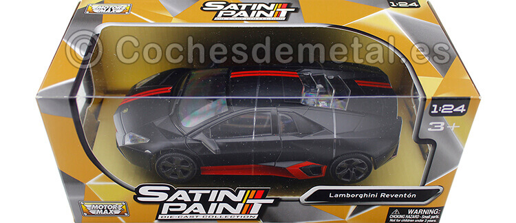 2012 Lamborghini Reventon Satin Black 1:24 Motor Max 79509