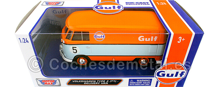 1967 Volkswagen Type 2 (T1) Delivery Van Gulf Edition 1:24 Motor Max 79649