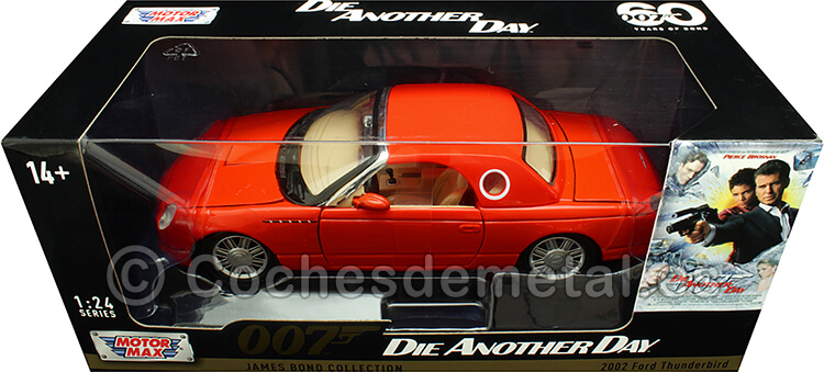 2002 Ford Thunderbird Hardtop 007 James Bond Muere Otro Dia 1:24 Motor Max 79853