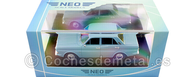 1966 Ford P6 12M Limousine Azul 1:43 NEO Scale Models 44262