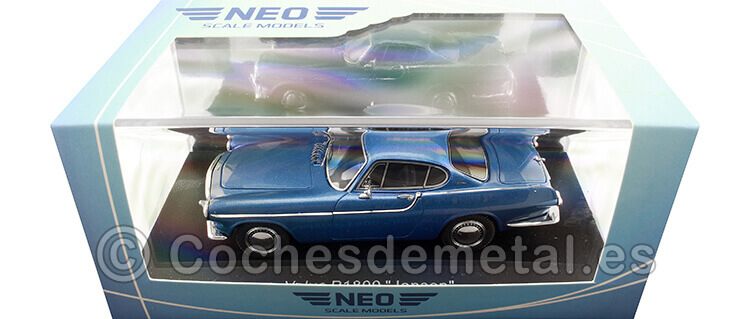 1961 Volvo P1800 Jensen Azul Metalizado 1:43 NEO Scale Models 44382
