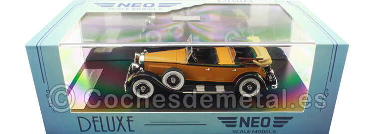 1930 Packard 733 Straight 8 Sport Phaeton Naranja/Negro 1:43 NEO Scale Models 44633