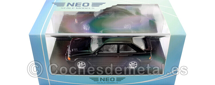 1986 Ford Escort MkIV RS Turbo Negro 1:43 NEO Scale Models 44952