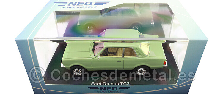 1976 Ford Taunus TC2 Ghia 2 Puertas Verde Claro 1:43 NEO Scale Models 45139