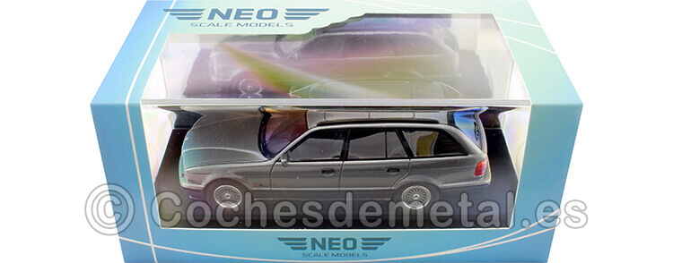 1992 BMW 530i (E34) Touring Gris Metalizado 1:43 NEO Scale Models 45791