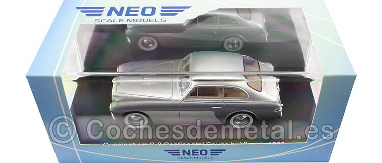 1952 Cunningham C-3 Continental Coupe by Vignale Gris/Plata 1:43 NEO Scale Models 46546