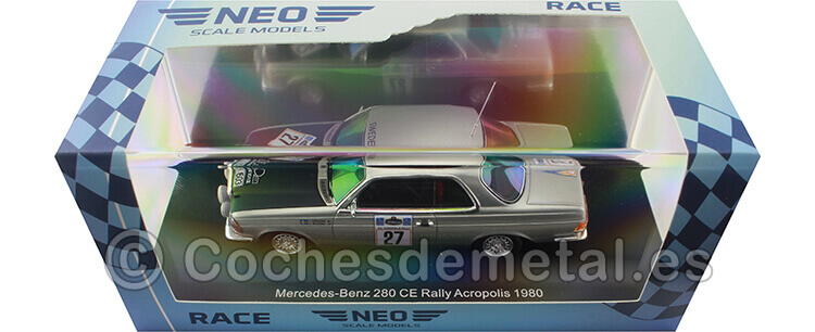 1980 Mercedes-Benz 280 CE (C123) Nº27 Carlsson/Billstam Rallye Acropolis  1:43 NEO Scale Models 46672