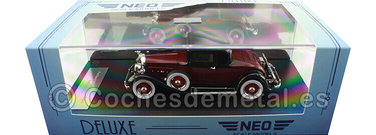 1932 Packard 902 Standard Eight Coupe Granate/Negro 1:43 NEO Scale Models 47105