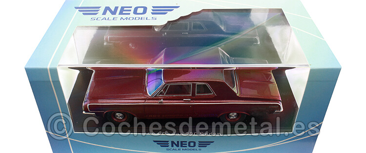 1964 Dodge 330 Sedan Granate Metalizado 1:43 NEO Scale Models 47223